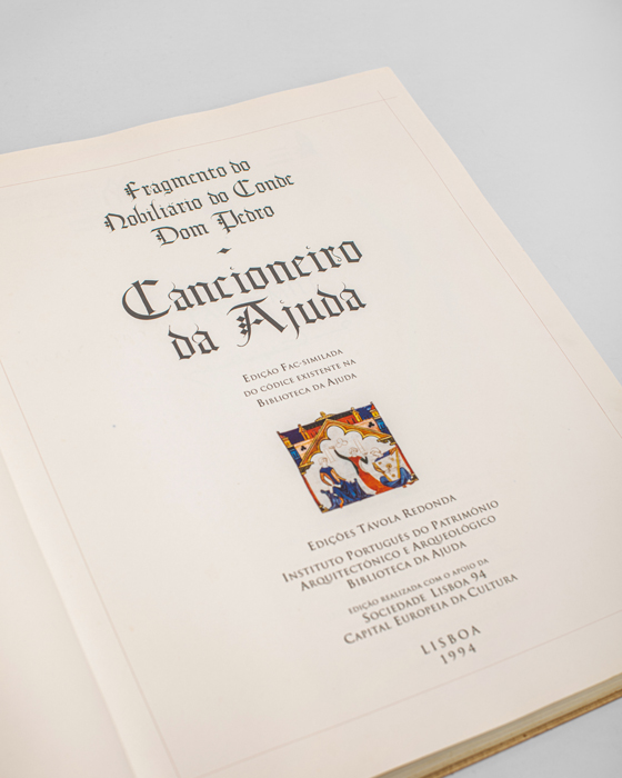 Fragmento do Nobiliário do Conde Dom Pedro ;: Cancioneiro da Ajuda